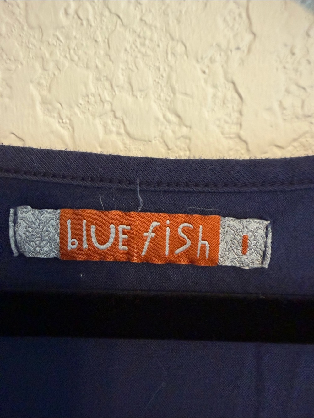 Blue Fish Vector Tunic Size 1 - Picture 4 of 5